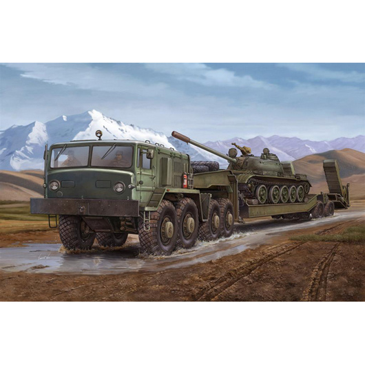 00211 Trumpeter 1/35 MAZ-537 with a trailer