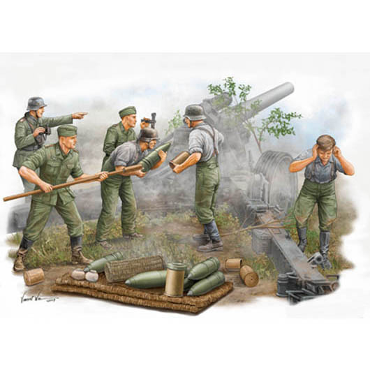 00425 Trumpeter 1/35 German S. FH 18 Field Howitzer Gun Crew