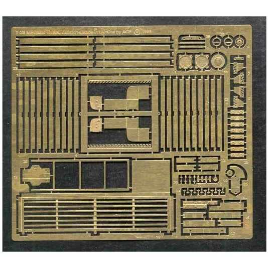 3514 ACE 1/35 photo etched parts for T-28 (ICM)