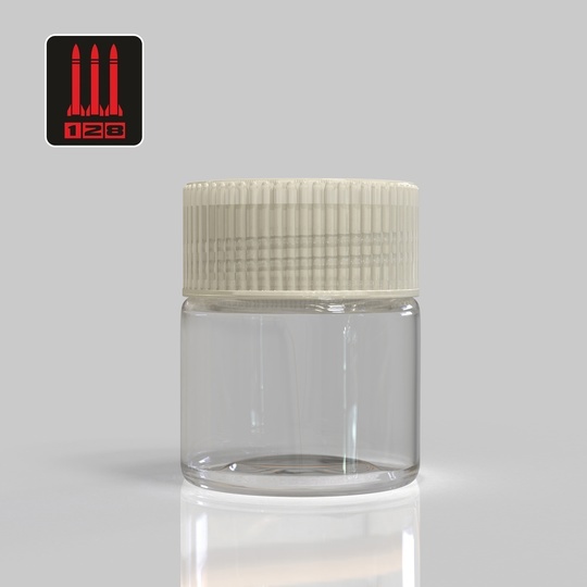 Z-30 128 Стеклянный флакон для смешивания, 10 мл.