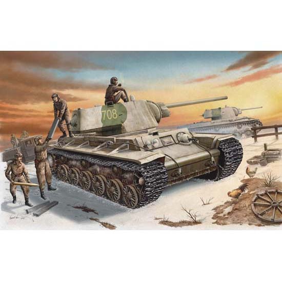 00359 Trumpeter 1/35 KV-1 tank model 1942 with heavy tower