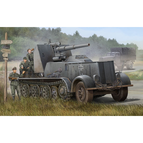 01585 Trumpeter 1/35 German 8.8cm Flak 18 Selbstfahrlafette
