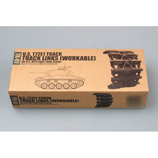 02037 Trumpeter 1/35 Tracks for U.S. T72E1 steel track for U.S. M24 light tank (early)