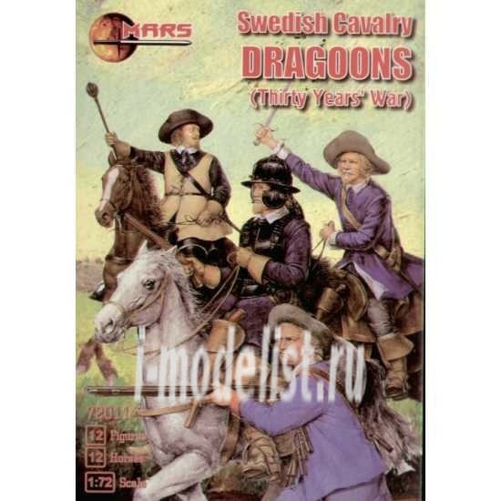 72011 MARS 1/72 Figures Swedish dragoons (30-year war)
