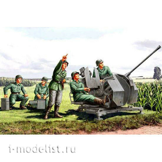 84412 HobbyBoss 1/35 Figure Set German 20mm Flak38