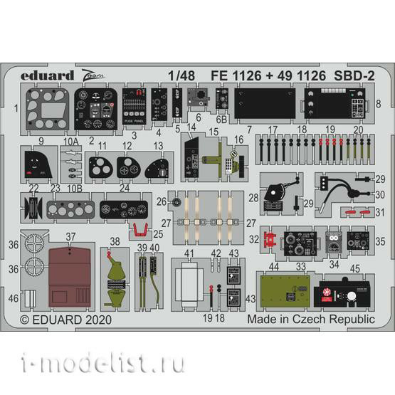 FE1126 Eduard 1/48 Photo Etching for SBD-2