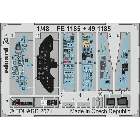 491185 Eduard 1/48 Photo Etching for С-33
