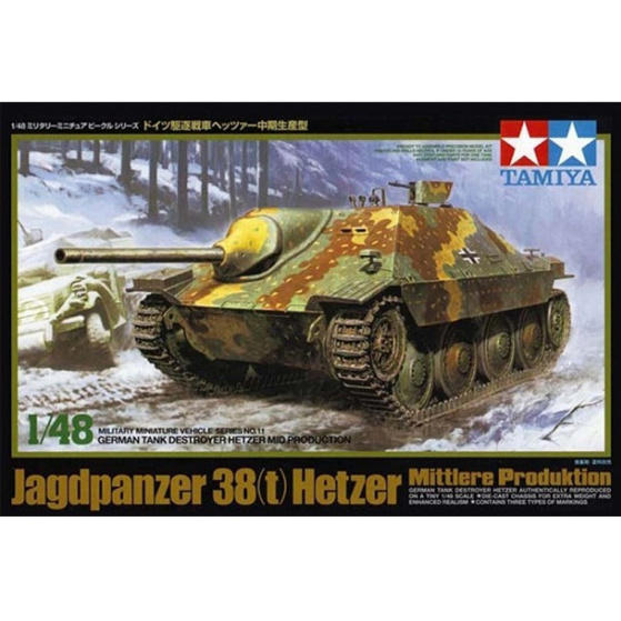 32511 Tamiya 1/48 Hetzer Tank Destroyer Mid Prod
