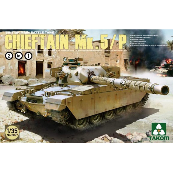 2027 Takom 1/35 BRITISH MAIN BATTLE TANK CHIEFTAIN Mk.5/P 