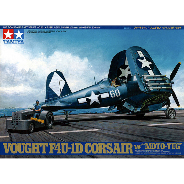 61085 Tamiya 1/48 F4U-1D Corsair w/Moto-Tug