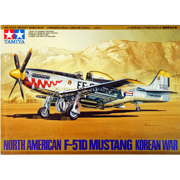 61044 Tamiya 1/48 North American F-51D Mustang Korean War