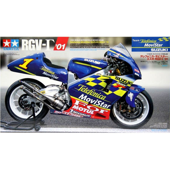 14089 Tamiya 1/12 Motorcycle Telefonica MoviZvezda Suzuki RGV-G '01