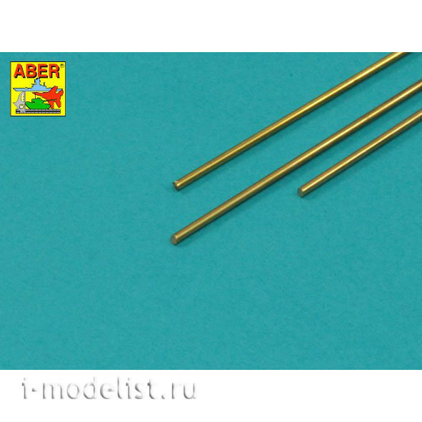 BR 15 Aber Brass round rods Ø 1.5 mm, length 245 mm, 3 PCs.