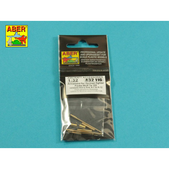 A32 116 Aber 1/32 Armament for German fighter Fw-152 versions H-0 to H-4; H-7 to H12