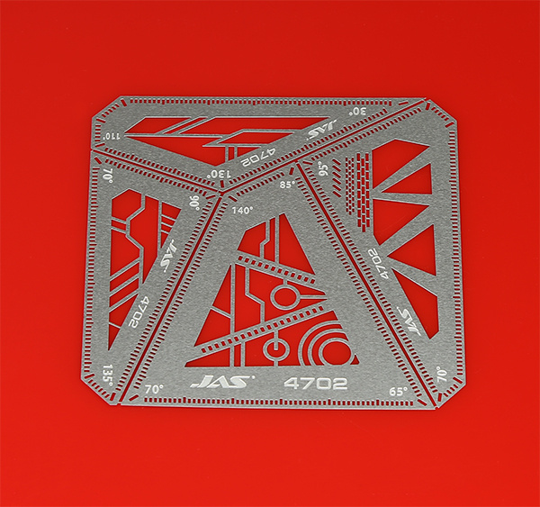 4702 JAS square ruler Set, 4 in 1