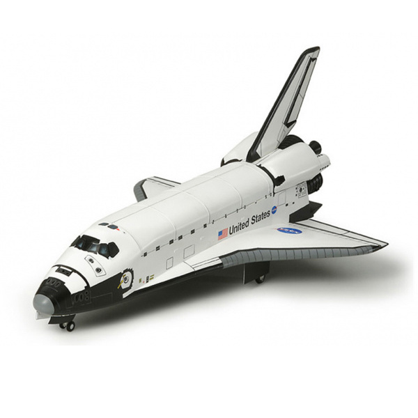 Tamiya 60402 1/100 Space ship Atlantis with 2 astronauts, opening boot module