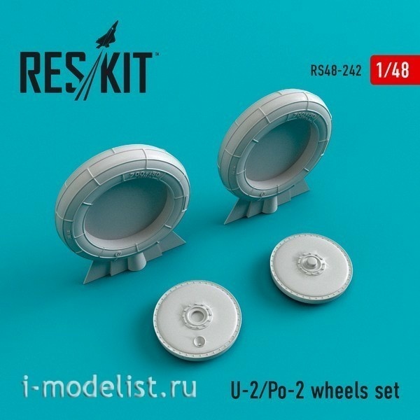 RS48-0242 RESKIT 1/48 Resin wheels for U-2/Po-2