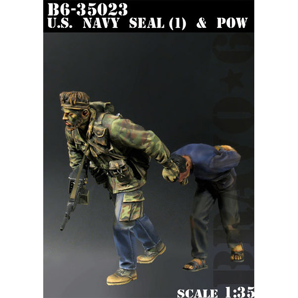 B6-35023 Bravo-6 1/35 U.S. Navy SEAL (1) & POW / U.S. Navy Seal (1) and Prisoner of War