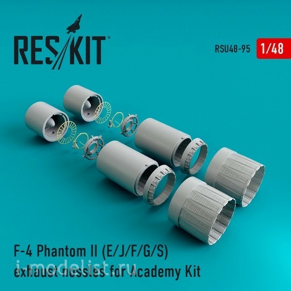 RSU48-0095 RESKIT 1/48 Jet nozzles for F-4E/J/F/G/S Phantom II