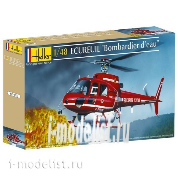 80485 Heller 1/48 Ecureuil Bombar Eau Helicopter