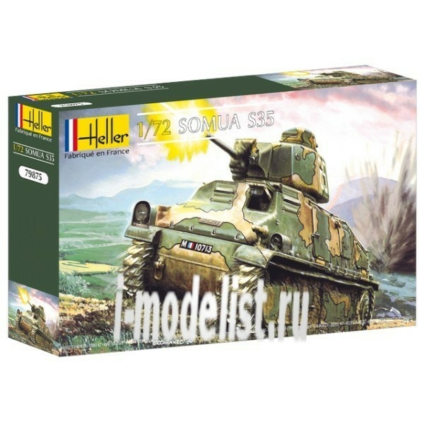 79875 Heller 1/72 Somua Tank