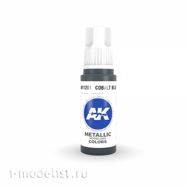 AK11201 AK Interactive acrylic Paint 3rd Generation Cobalt Blue 17ml