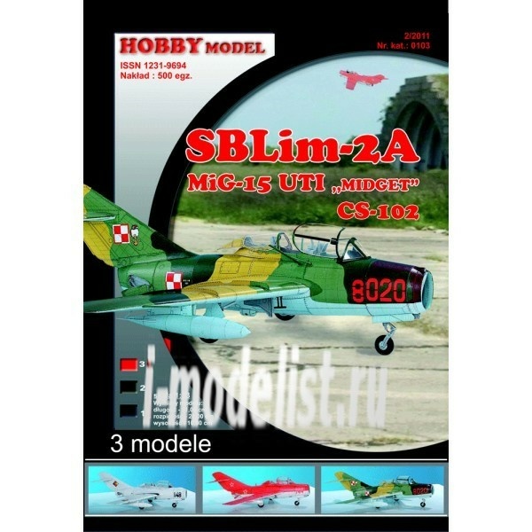 0103 Hobby Model 1/33 SBLim-2A, M. I. G-15 UTI, CS-102