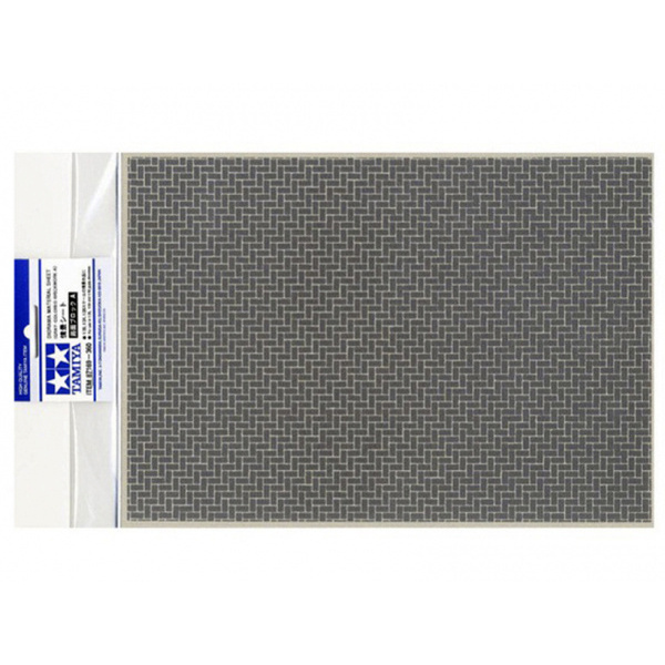 Tamiya 87169 Diorama Dioramas. A4 sheet (with a brick. masonry grey) (Diorama Material Sheet (Grey coloured Brickwork A))