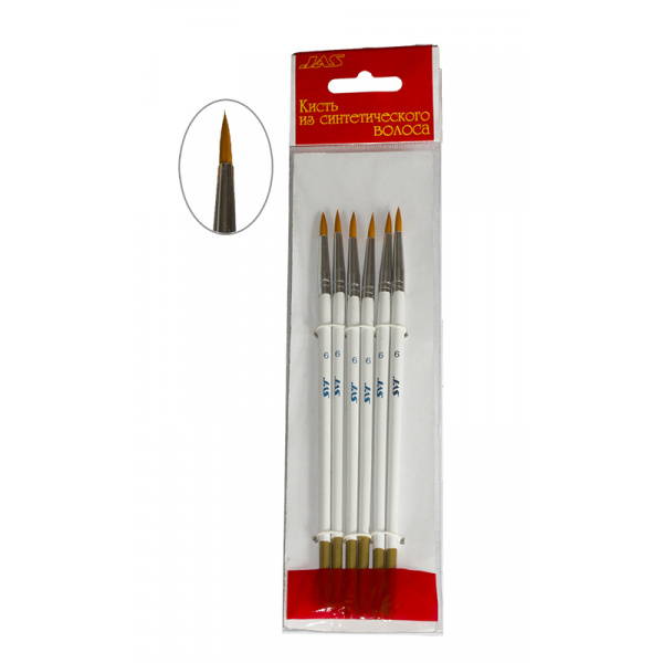 3611 Jas Brush made of synthetic hair, №6