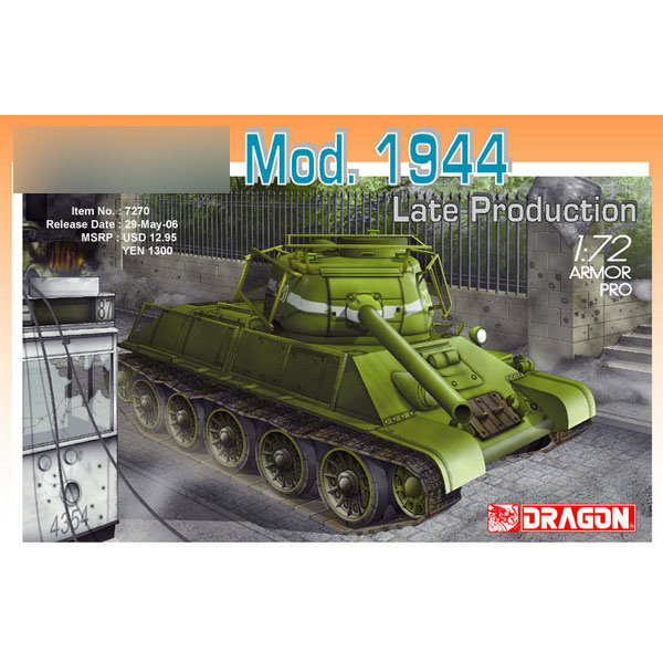 7270 Dragon 1/72 Tank 34/85 Mod.1944 Late Production