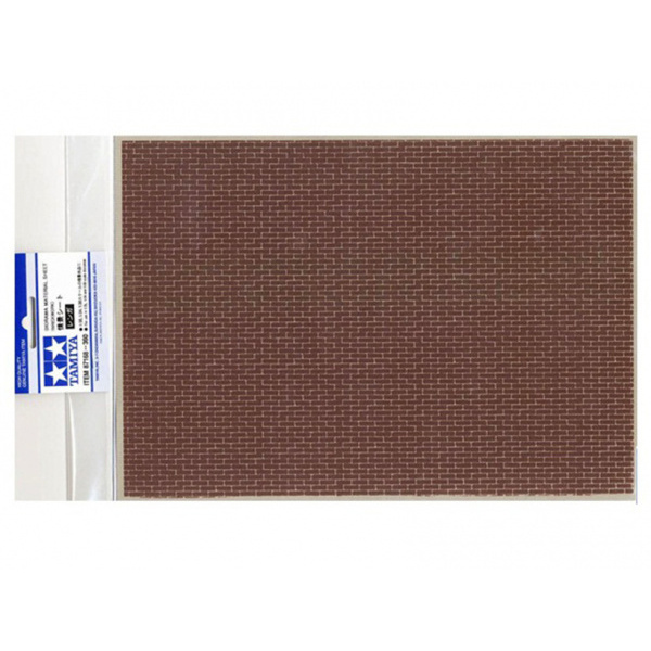 Tamiya 87168 Diorama. A4 sheet (with a brick. brown masonry (Diorama Material Sheet (Brickwork))