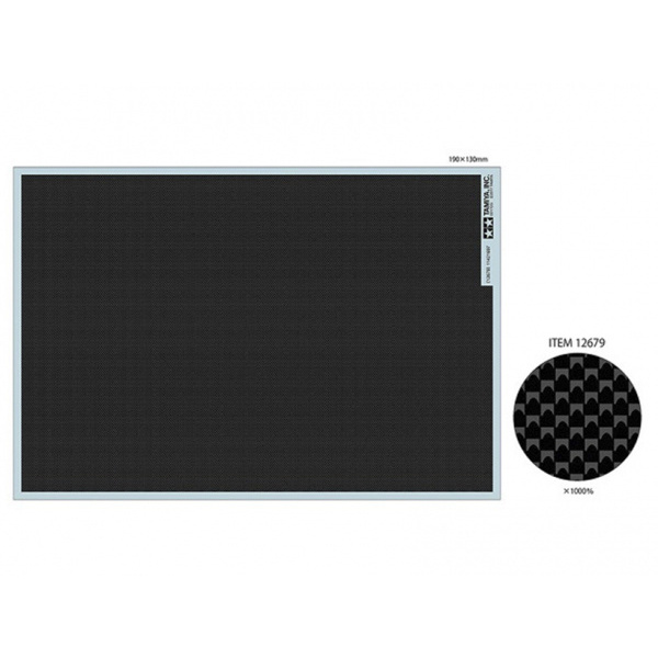12679 Tamiya Decal Carbon Pattern Decal Set - Plain Weave/Fine