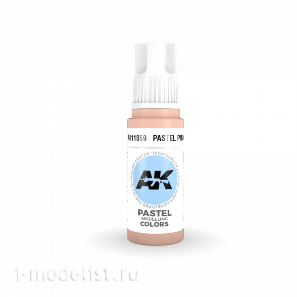 AK11059 AK Interactive acrylic Paint 3rd Generation Pastel Pink 17ml