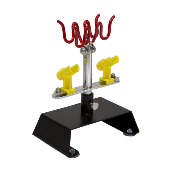 1301 Jas Desktop stand for airbrushes, allows you to place up to 4 airbrushes. Comfortable rubber suction Cup feet will not spoil the surface of the table.