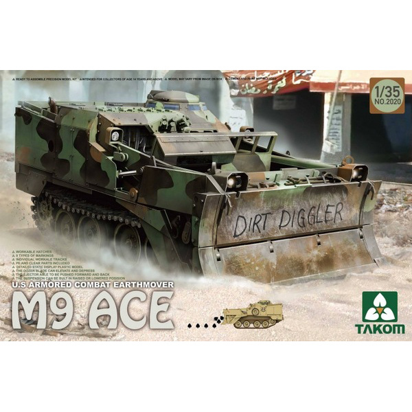 2020 Takom 1/35 U.S. Armored Combat Earthmover M9 ACE
