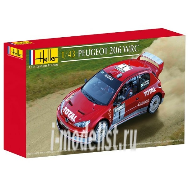 80113 Heller 1/43 Peugeot 206 WRC '03