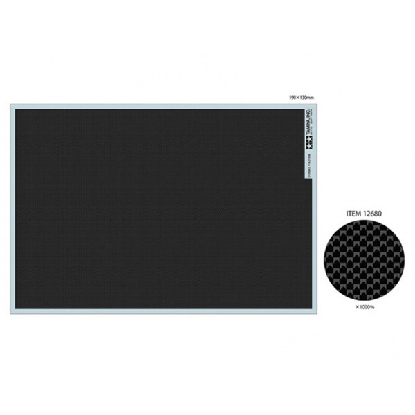 12680 Tamiya Decal Carbon Pattern Decal Set - Plain Weave/Extra Fine