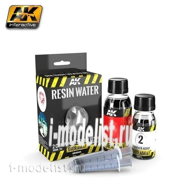 AK8044 AK Interactive Resin Water 180ml (Epoxy to create water, 180ml.)