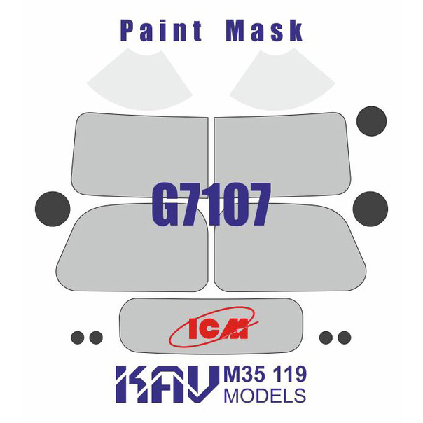 M35 119 KAV Models 1/35 Paint Mask for G7107 (ICM)