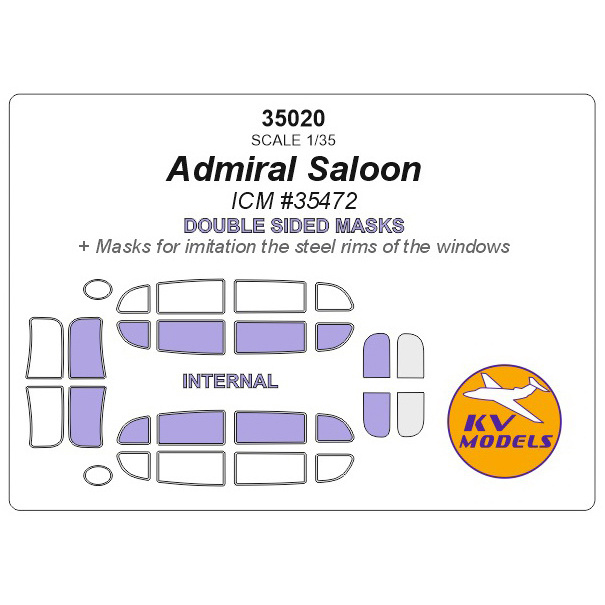 35020 KV models 1/35 Admiral Saloon (ICM #35472) - Double-sided masks