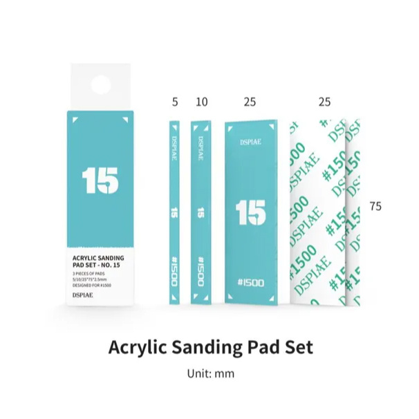 PT-SP15 DSPIAE Набор акриловых шлифовальных подушек #1500 (3 шт.)