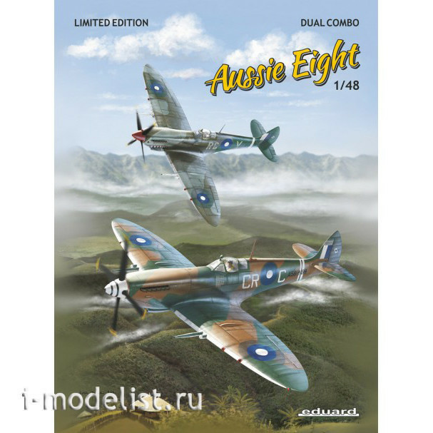 1188 Edward 1/48 Team model Aussie Eight / Spitfire Mk.VIII v Australii Dual Combo (two models in a set)