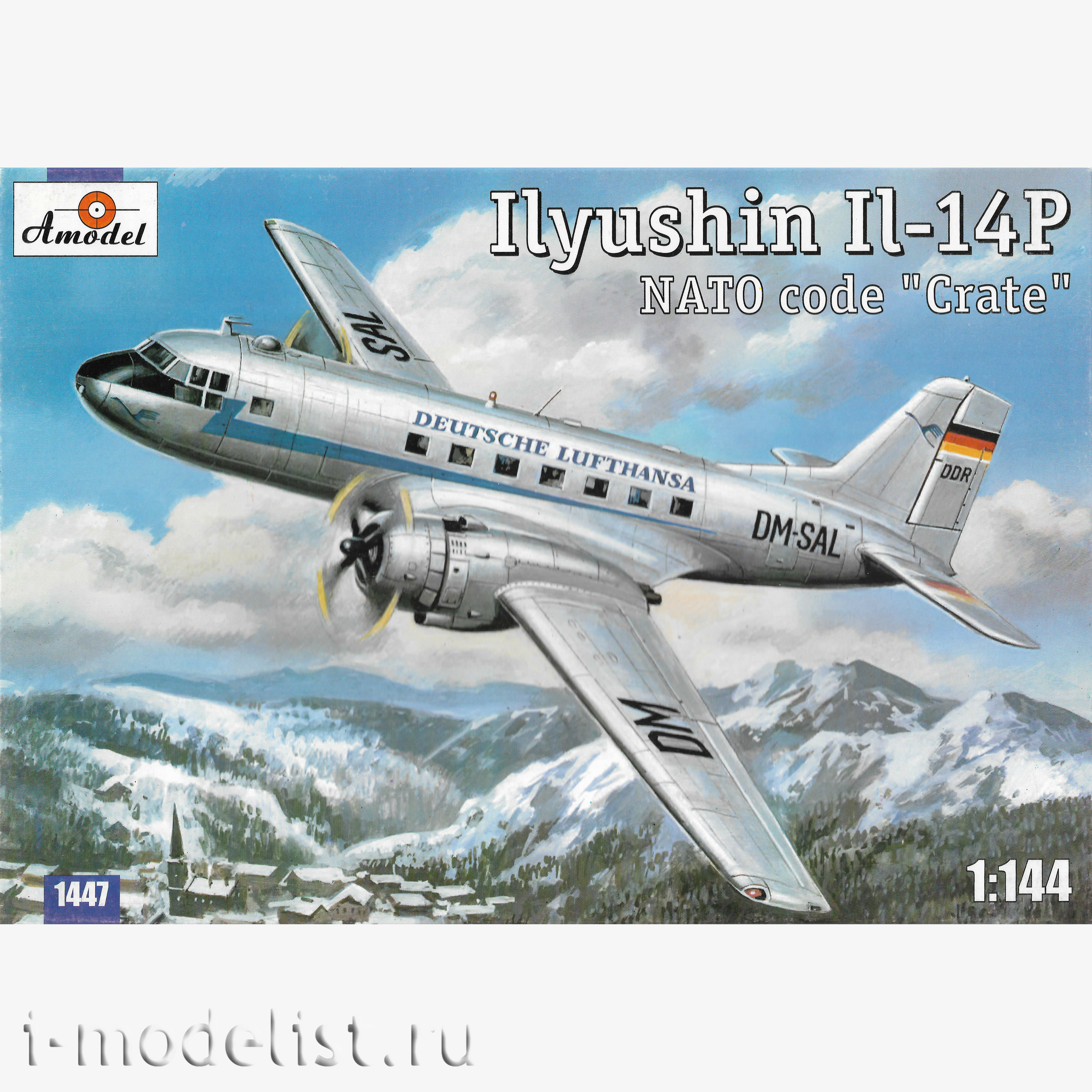 1447 Amodel 1/144 Ilyushin Il-14P Nato code 
