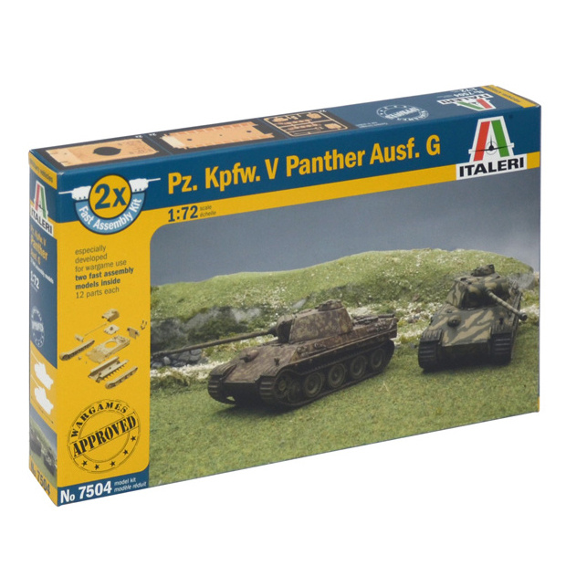 7504 Italeri 1/72 PZ. KPFW. V PANTHER AUSF.G QUICK BUILD
