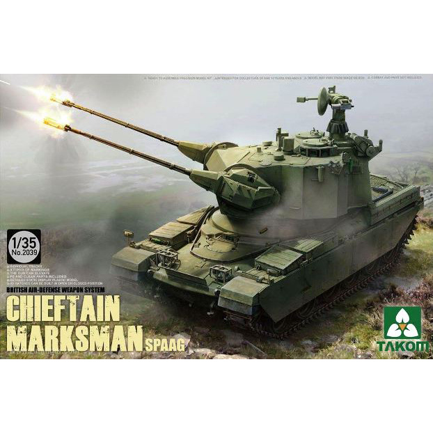 2039 Takom 1/35 British Air-defense Weapon System Chieftain Marksman SPAAG