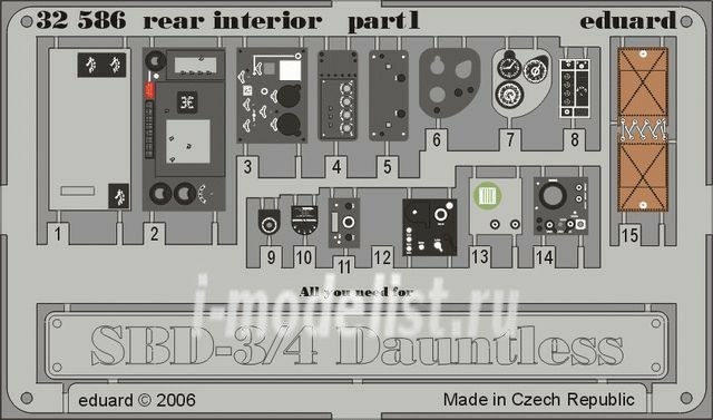 BIG3248 Eduard 1/32 a Complete set of photo-etched parts for the SBD-3/4