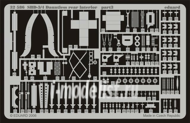 BIG3248 Eduard 1/32 a Complete set of photo-etched parts for the SBD-3/4