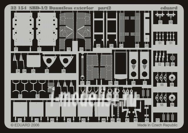 BIG3248 Eduard 1/32 a Complete set of photo-etched parts for the SBD-3/4