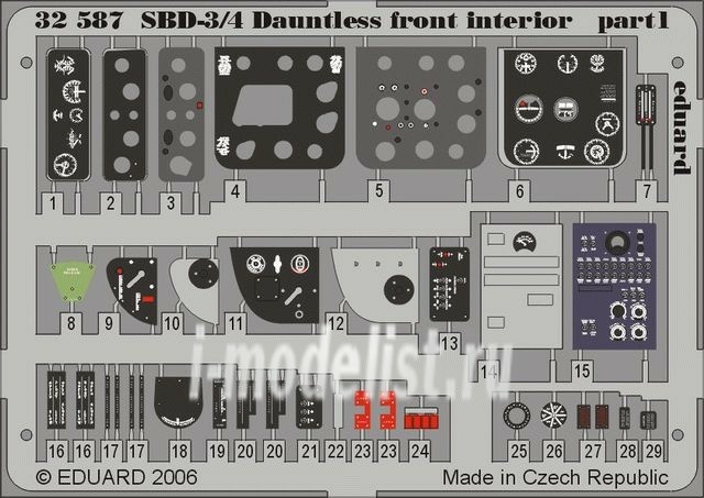 BIG3248 Eduard 1/32 a Complete set of photo-etched parts for the SBD-3/4