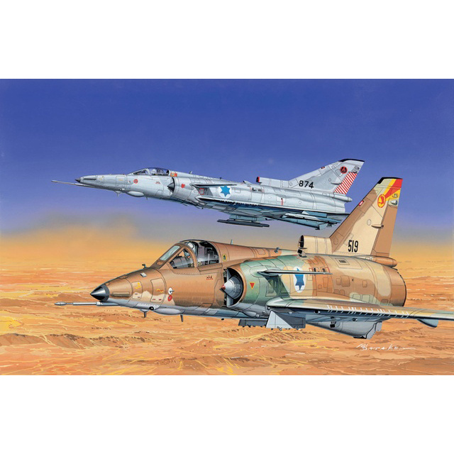 4608 Dragon 1/144 Idf Kfir C2+C7 Aircraft (Twin Pack)
